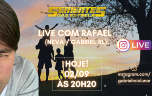 Live com Rafael (Neva/Gabriel RL) hoje! 02/09 às 20h20