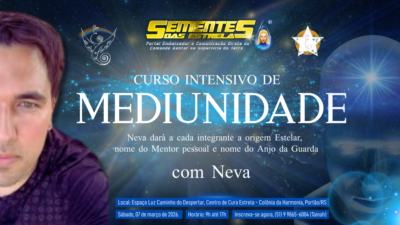 curso intensivo de mediunidade com neva