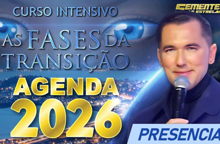 Banner da agenda de cursos presenciais 2026 com Neva, destacando cidades como BH, Curitiba, Rio e São Paulo