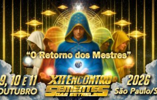 Imagem do cronograma do evento anual sementes das estrelas 2026 e inscricoes para o XII Encontro com os Mestres