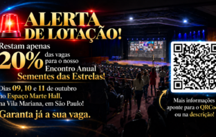 Alerta de lotação e últimos ingressos encontro anual sementes das estrelas 2026 em São Paulo