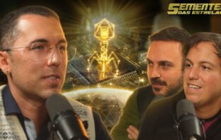 Neva em corte do LIN Podcast no Sementes das Estrelas explicando o reset do sistema financeiro quântico