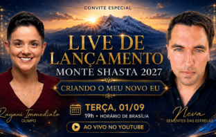 Transmissão de Neva e Ray Shasta sobre a live monte shasta 2027