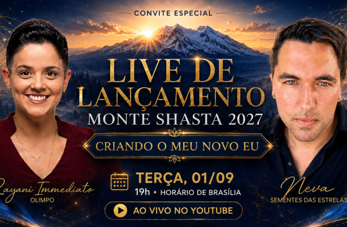 Transmissão de Neva e Ray Shasta sobre a live monte shasta 2027