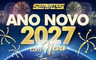 Convite no portal Sementes das Estrelas para passar a virada de ano na casa da Neva no Ano Novo Névico 2027